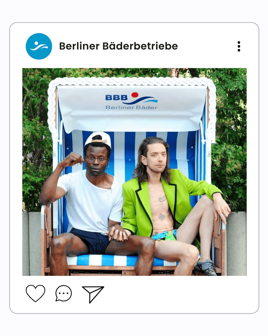 Post do Instagram para Berliner Bäderbetriebe